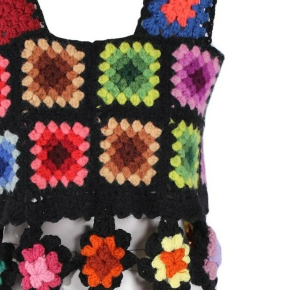 The Series NYC Granny Square Rainbow Dress - Picture 5 of 12